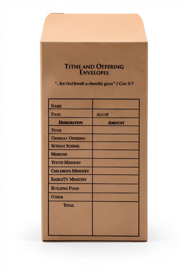 Cash Envelope Broadman Church Supplies Paper-0