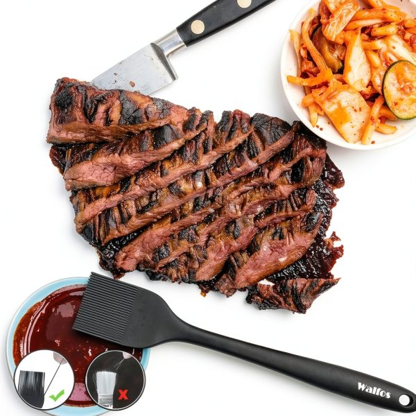 Walfos Silicone Basting Brush Set Heat Resistant Dishwasher-4