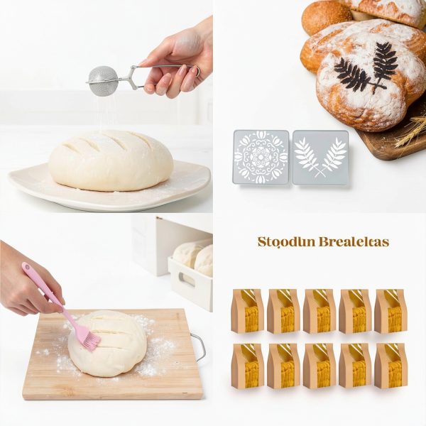 Sourdough Starter Kit VEDALIO Pink Rattan Bread Baking-2