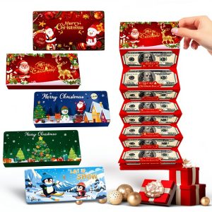 Linyuant Christmas Cash Envelopes Durable Cardstock-0