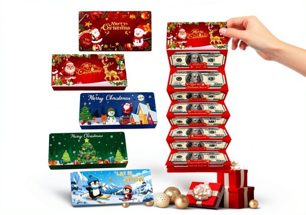 Linyuant Christmas Cash Envelopes Durable Cardstock-0