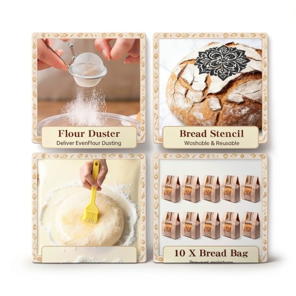 Umite Chef Sourdough Starter Kit Rattan Banneton Baking-5