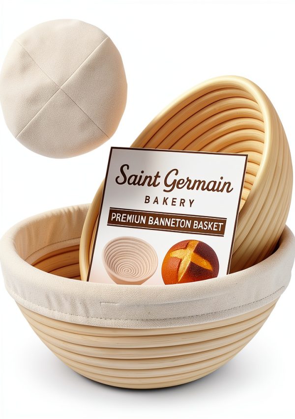 Rattan Bread Proofing Basket Saint Germain Bakery Modern-0