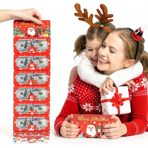 JOYJOM Christmas Envelop Red Paper Rectangular-3