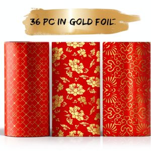 Winoo Design Chinese New Year Red Envelopes Gold Foil-0