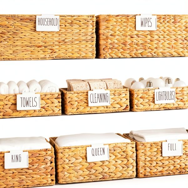 Talented Kitchen Metal Label Holders Storage Bin Labels White X-large-1