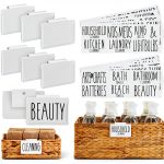 Talented Kitchen Metal Label Holders Storage Bin Labels White X-large-0