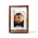 TODAAIR CD Player Photo Frame Wood Retro Wall Mount Wireless-0