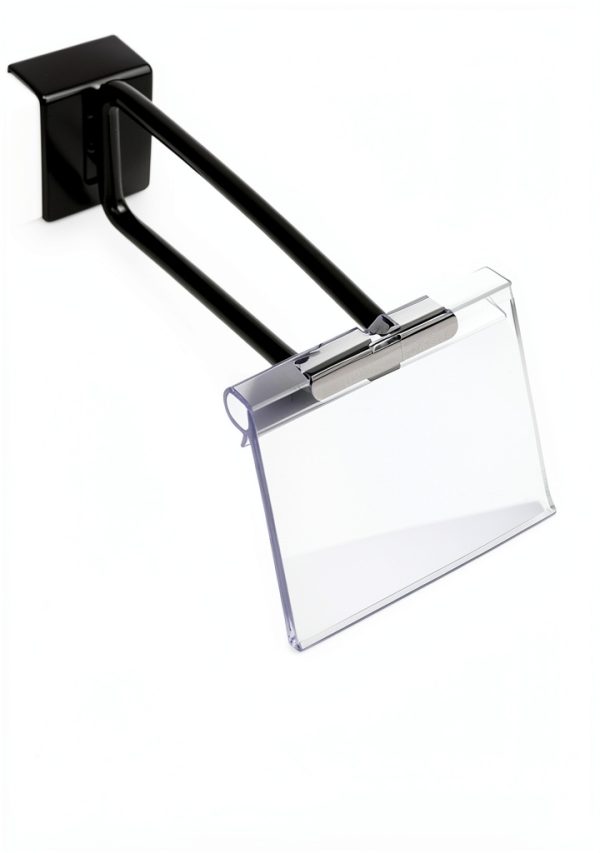 Clear Plastic Label Holders ChanQnTon 50 pcs PVC Clip 6x4.2cm-2