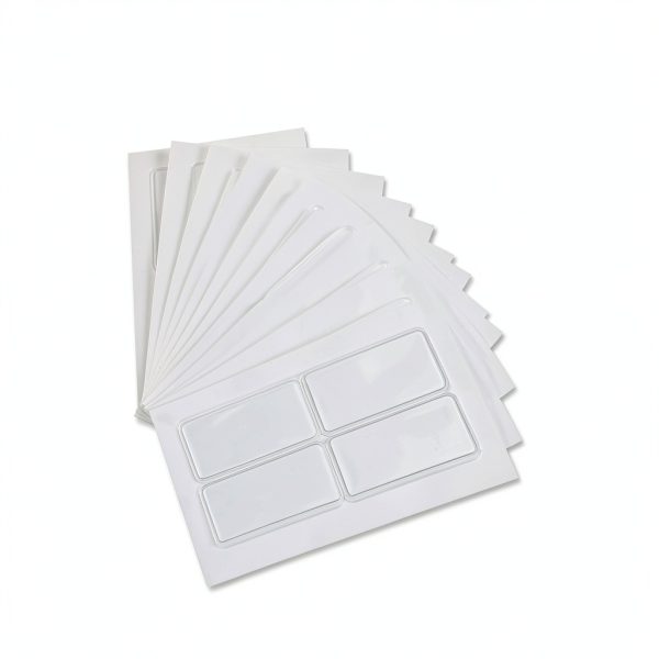 Label Holders Jeyiour 100 Pcs Adhesive Shelf Pockets 2 x 1 Inch-3