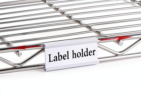 Wire Shelf Label Holders ELEMGULY 30 Pack PVC 3in x 1.4in Clips-2