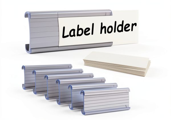 Wire Shelf Label Holders ELEMGULY 30 Pack PVC 3in x 1.4in Clips-0