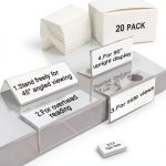 Acrylic Shelf Labels ChanQnTon L-Shape Book Shelf Labels 20 Pack-0