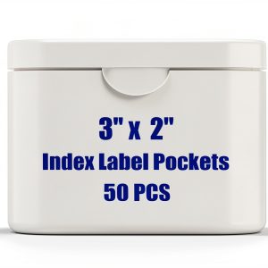 Self-Adhesive Index Label Pockets OriginJoy 3x2 Inch 50 Pack-0