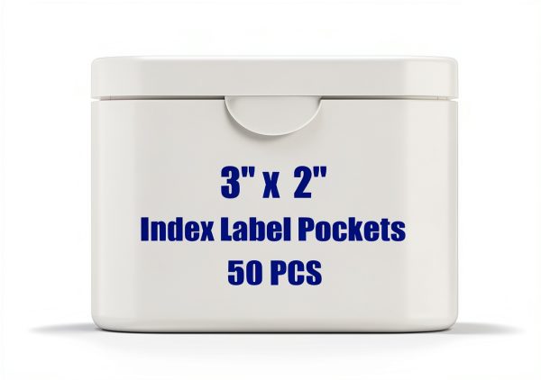 Self-Adhesive Index Label Pockets OriginJoy 3x2 Inch 50 Pack-0